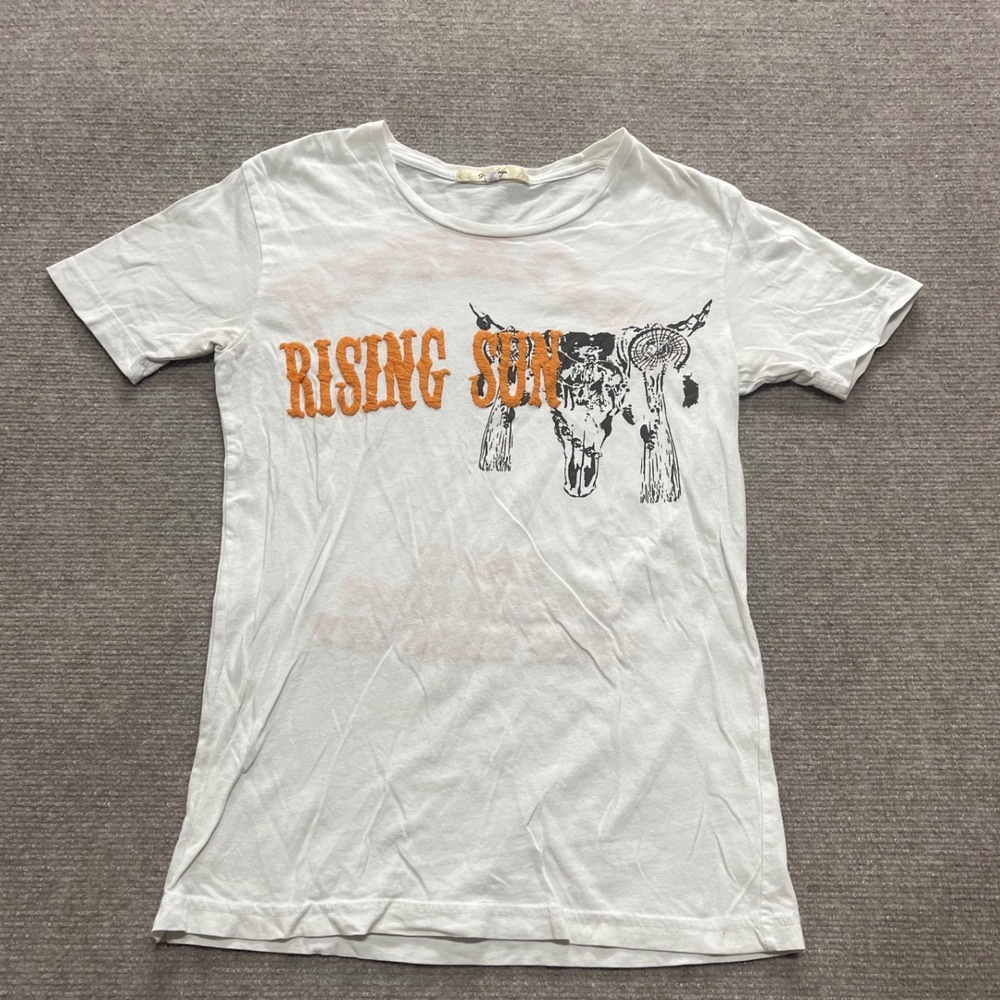 Vtg G-Land Edge " Rising Sun‎ " Women's Western Tee Size Small
